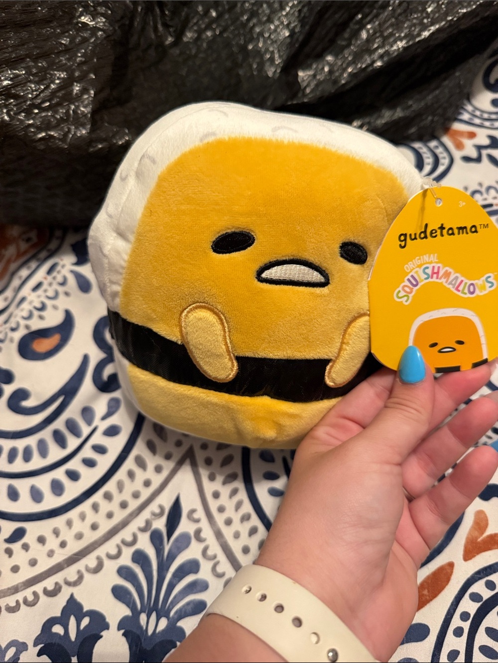 Squishmallows Gudetama Yellow White Black Plush